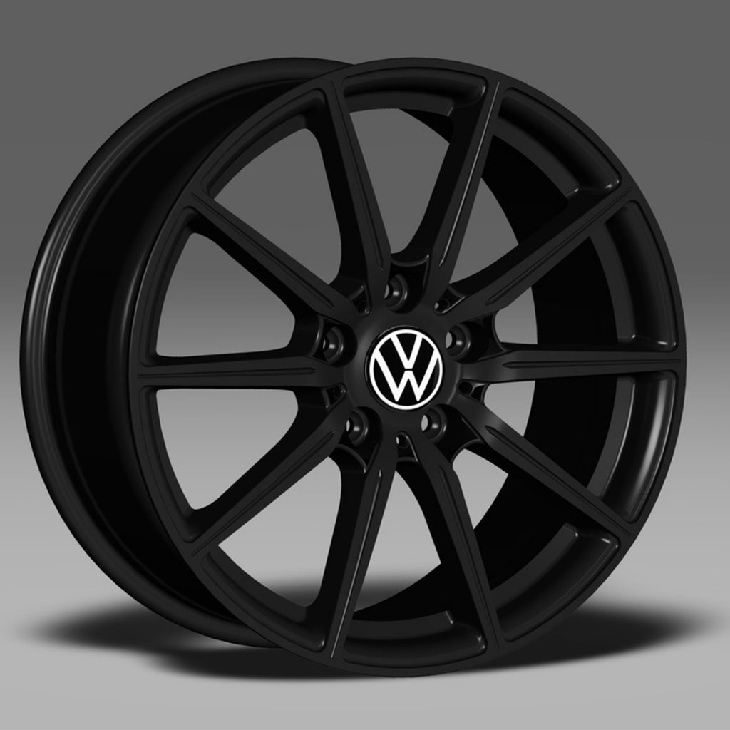 Transporter T5, T6, T6.1 – 18″ Alloy Wheel Set – Matt Black 10 Spoke ...