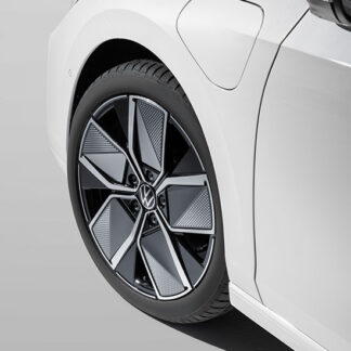 'LEEDS' Alloy Wheel Design Inserts - Matte Dark Graphite/Silver Grey Matt - 5H0 071 214 F