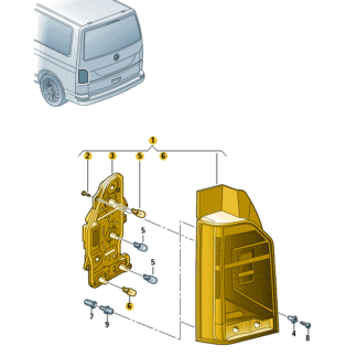 Transporter T6.1 - N/S/R Tail Light - 7LA 945 095 K